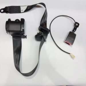 Three point bus seat safety belt with alarm
