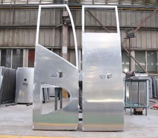 OEM standard size front passenger door of bus aluminum door - Image 3